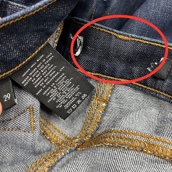 J Brand Boyfriend Jeans Fit Mid Rise Dark Wash Size 29 - Picture 11 of 13